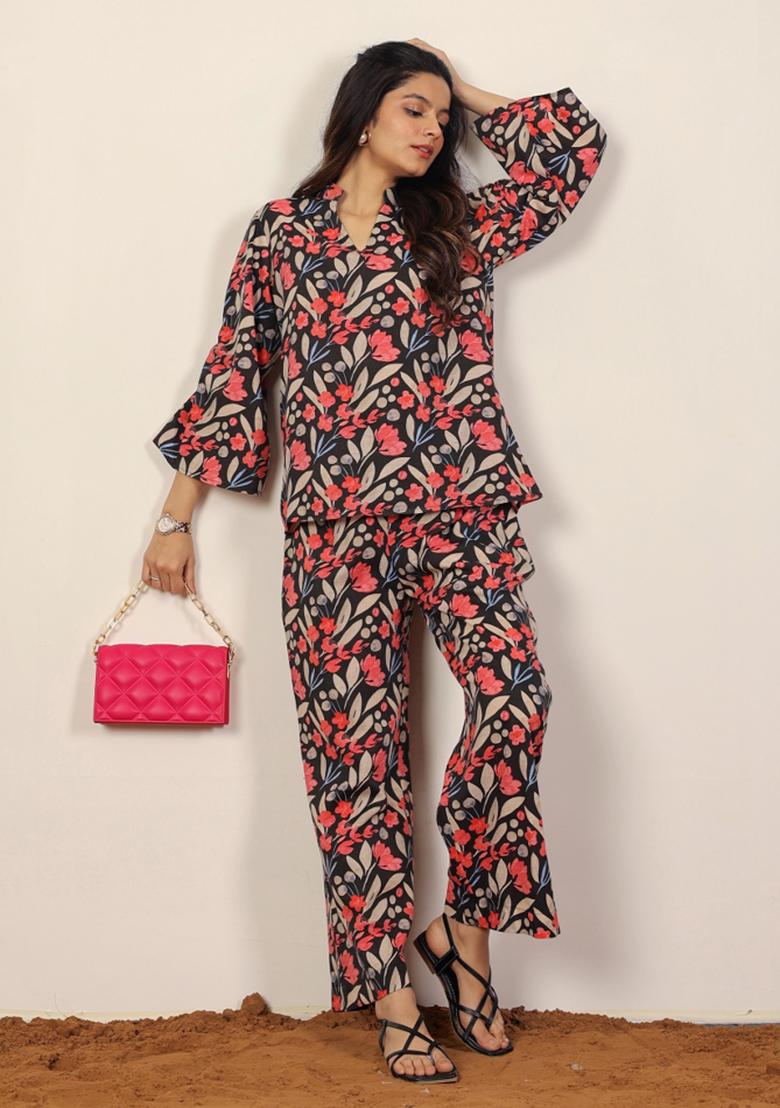 Multi Printed  Cotton Co Ord Set