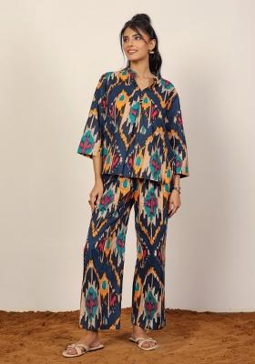 Multi Printed  Cotton Co Ord Set