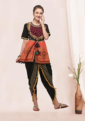 Black Aari Work Cotton Salwar Kameez