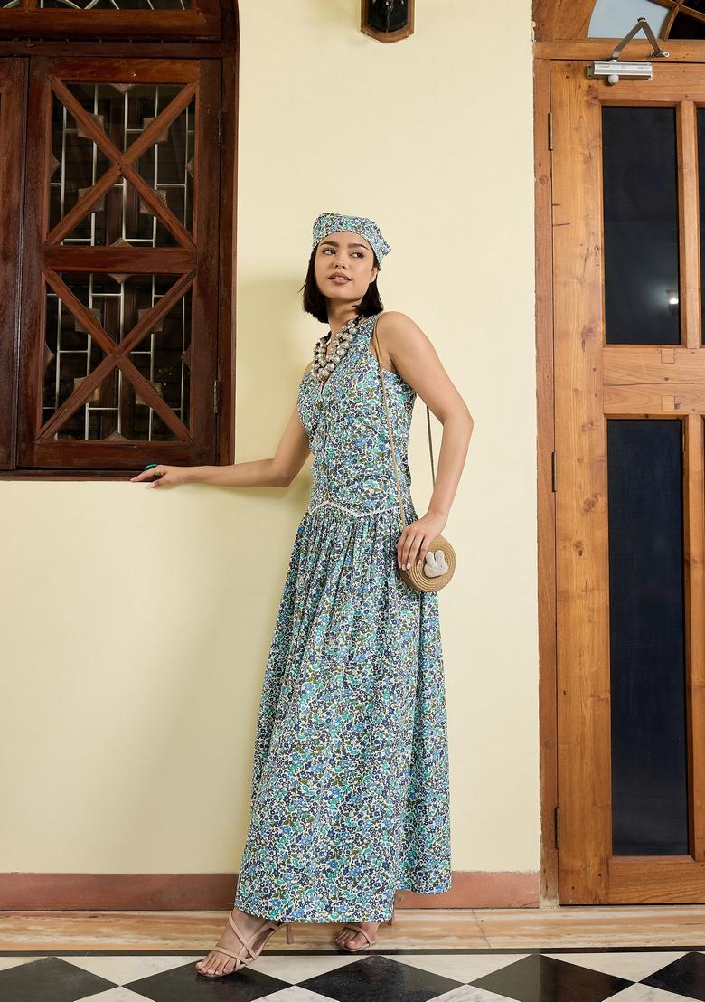 White Embroidered Cotton Co Ord Set