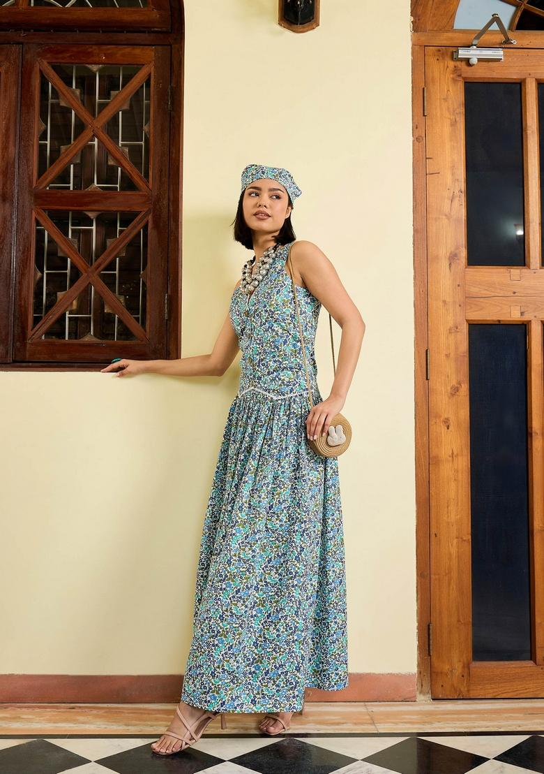 White Embroidered Cotton Co Ord Set