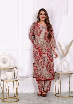 Multi Color Paisley Print Cotton Co Ord Set