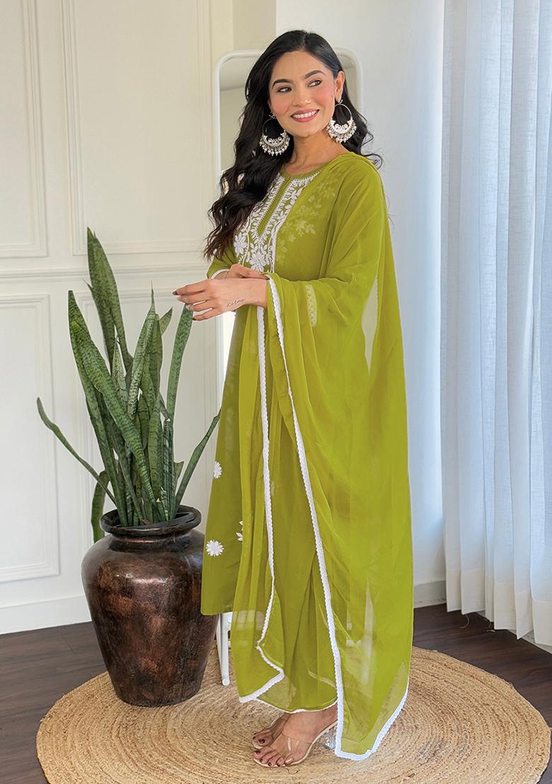 Liril Cotton Embroidered Salwar Kameez With Dupptta