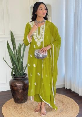 Liril Cotton Embroidered Salwar Kameez With Dupptta