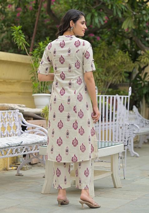 White embroidered Cotton Salwar Kameez