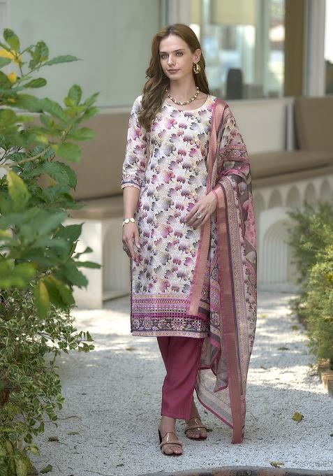 Multi Pure Cotton Printed Kurta Set