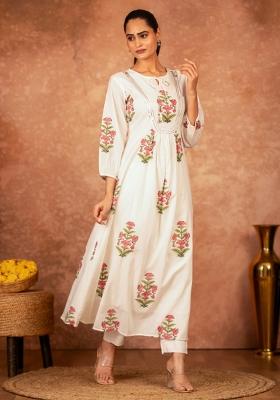 Multicolor Printed Cotton Salwar Kameez