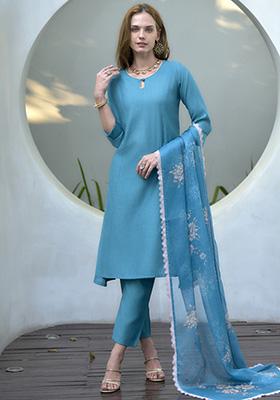 Multi Color Printed Vatican Salwar Kameez With Dupatta