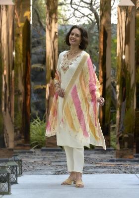 Multi Color Printed Vatican Salwar Kameez With Dupatta