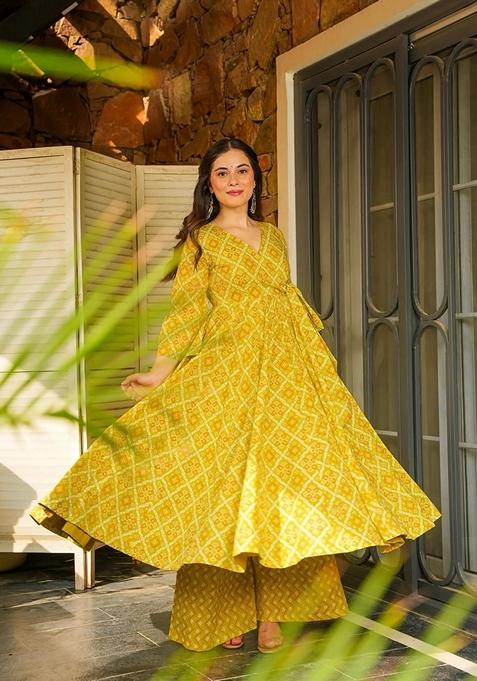 Multicolor Printed Muslin Salwar Kameez