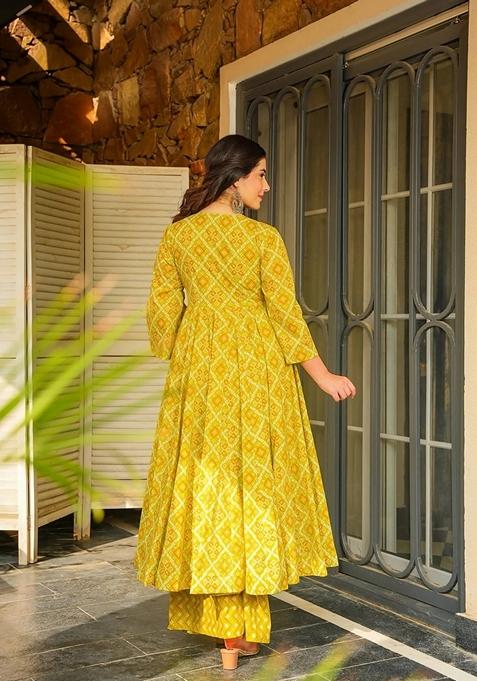 Multicolor Printed Muslin Salwar Kameez