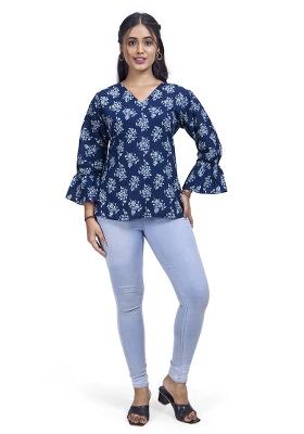 Indigo Printed Cotton Tunics