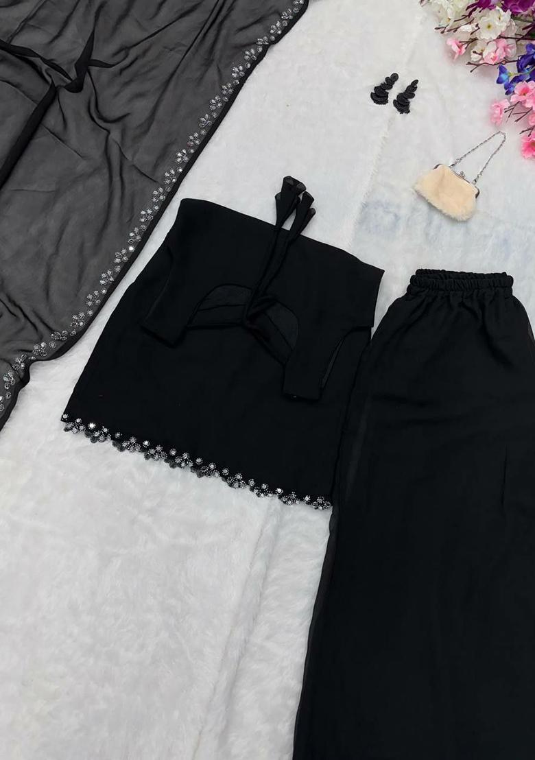 Yellow Solid Blended Kurta Set - Indya