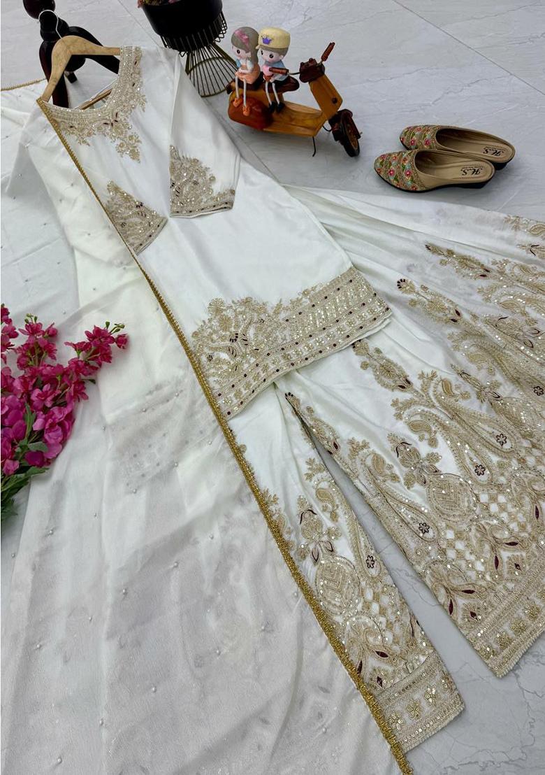 Black Solid Blended Kurta Set - Indya