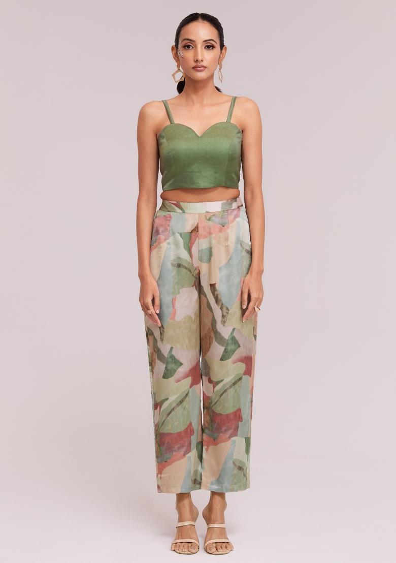 Multicolor Embroidered Blended Co Ord Set