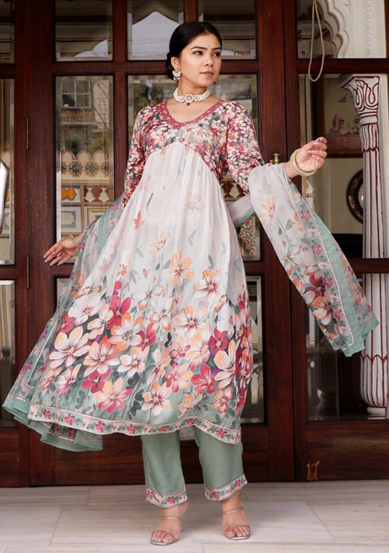 Maroon Printed Modal Muslin Suit Set - Indya