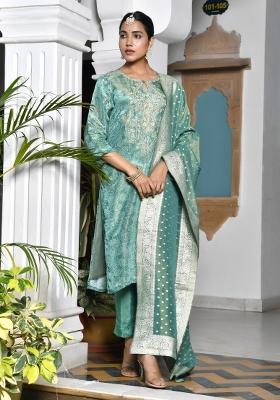 Green Dori Work Tissue Suit Set