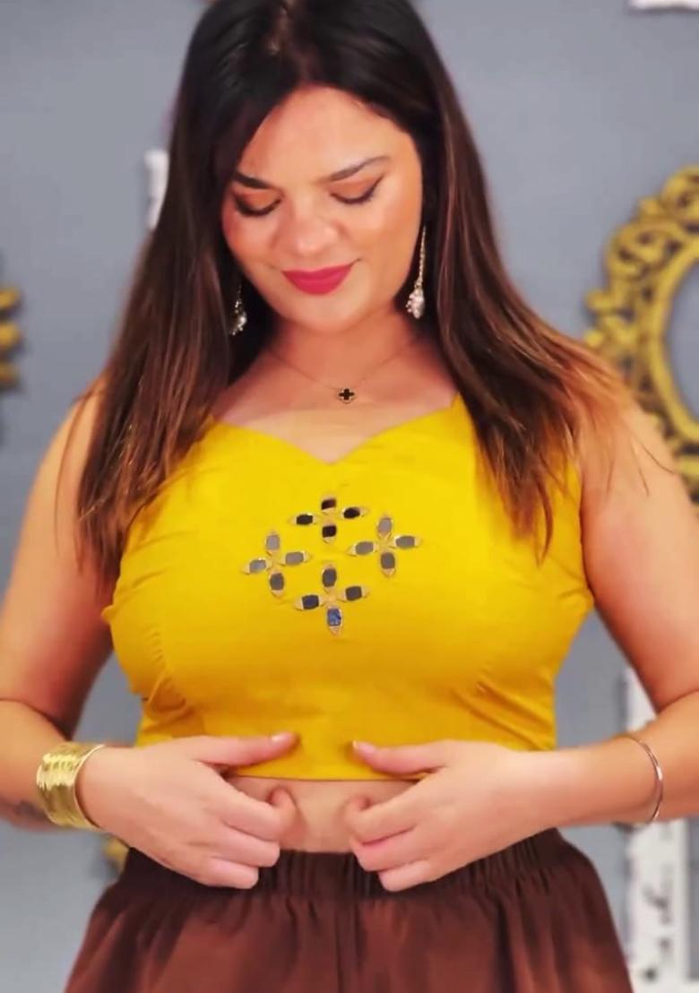 Multicolor Embroidered Faux Georgette Salwar Kameez - Indya