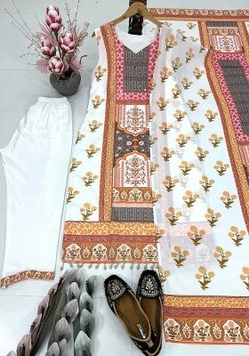 Multicolor Embroidered Silk Salwar Kameez