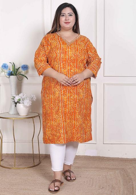 Yellow Mirror Work Rayon Kurta