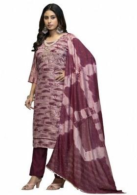 Multicolor Embroidered Cotton Blend Kurta Set