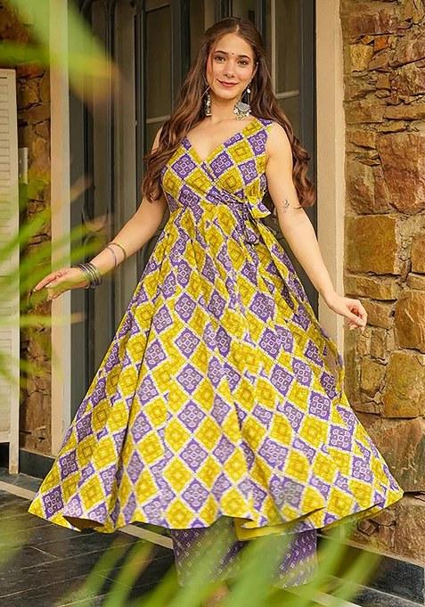 Multi Embroidered Blended Kurta Set