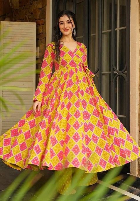 Multi Embroidered Blended Kurta Set