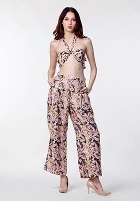 Pink Prirnted Blended Co Ord Set