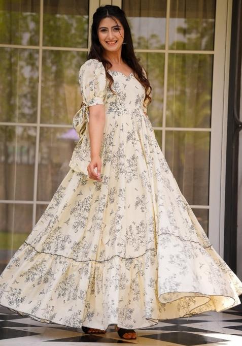 Timberwolf Printed Rayon Kurta Set