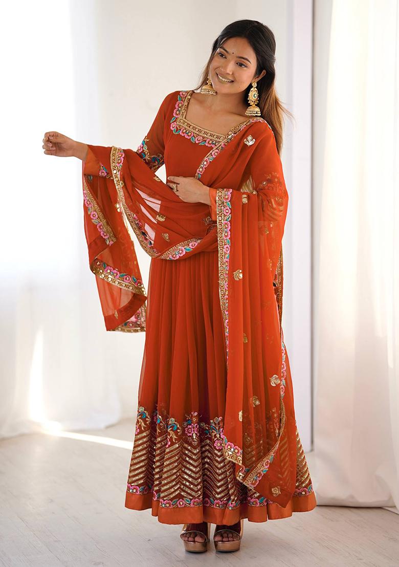 Fenta Printed Georgette Salwar Suit - Indya