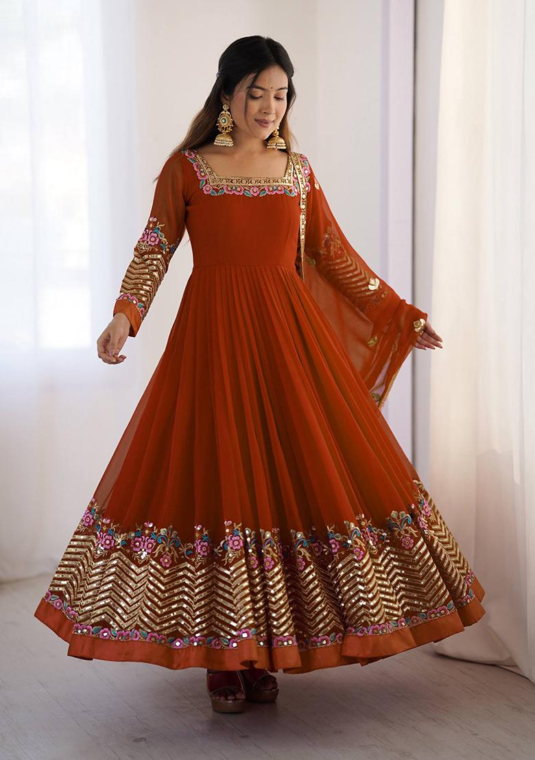 Fenta Printed Georgette Salwar Suit - Indya