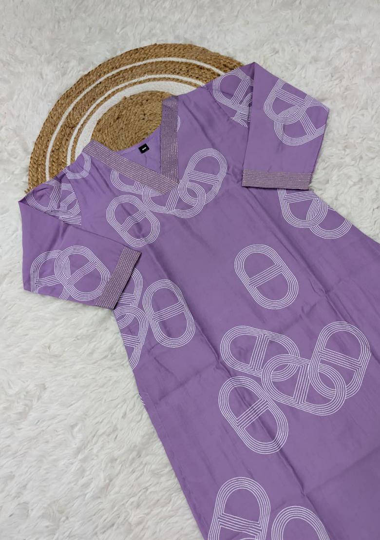 Blue Embroidery Viscose Chanderi Kurti Set - Indya