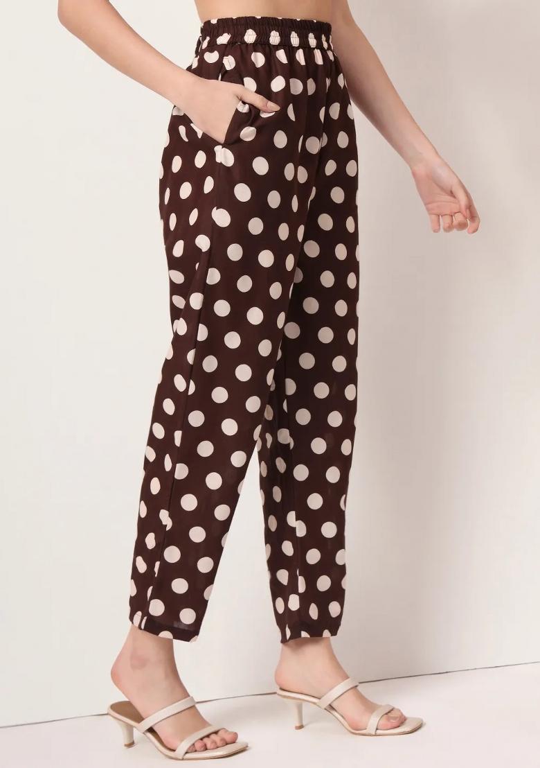 Brown Motif Cotton Kurta Set - Indya