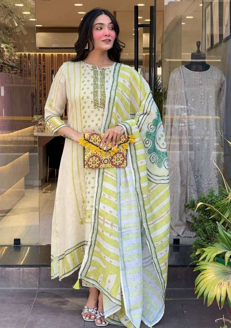 Multi Printed Silk Straight Kurta Set - Indya