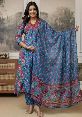 Rama Printed Cotton Kurta Set