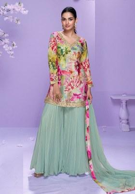Pista Printed Chinon Salwar Suit