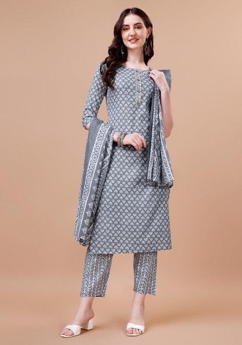 Multicolor Embroidery Rayon Kurta Set