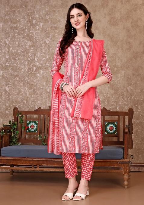 Multicolor Embroidery Rayon Kurta Set