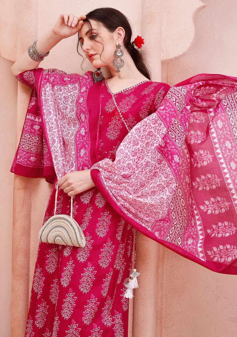 Multicolor Embroidery Rayon Kurta Set - Indya