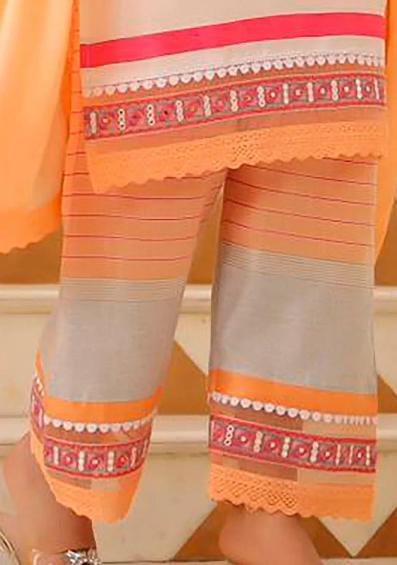 Multicolor Embroidery Rayon Kurta Set - Indya