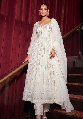 casual simple anarkali dress Simple Anarkali Dresses for Wedding