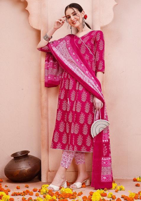 Multicolor Embroidery Rayon Kurta Set