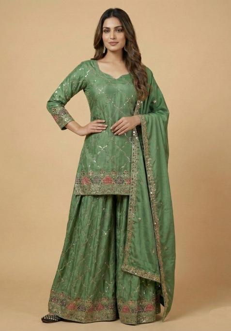 sarara garara dress party wear Buy Designer Sharara Dress | Gharara Suits Online USA