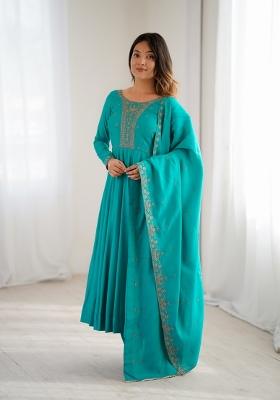 Rama Embroidered Silk Blend Kurta Set