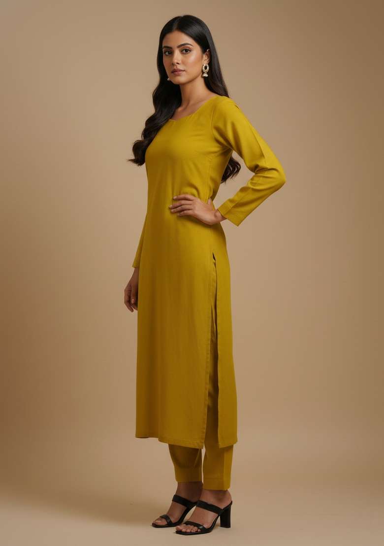 Multicolor Printed Viscose Kurta Set - Indya
