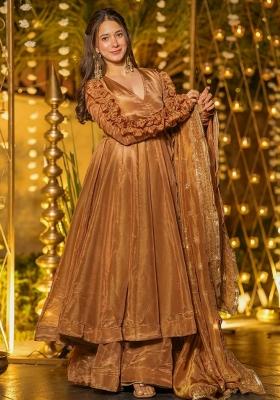 Chiku Embroidered Silk Kurta Set