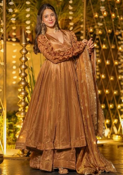 Chiku Embroidered Silk Kurta Set