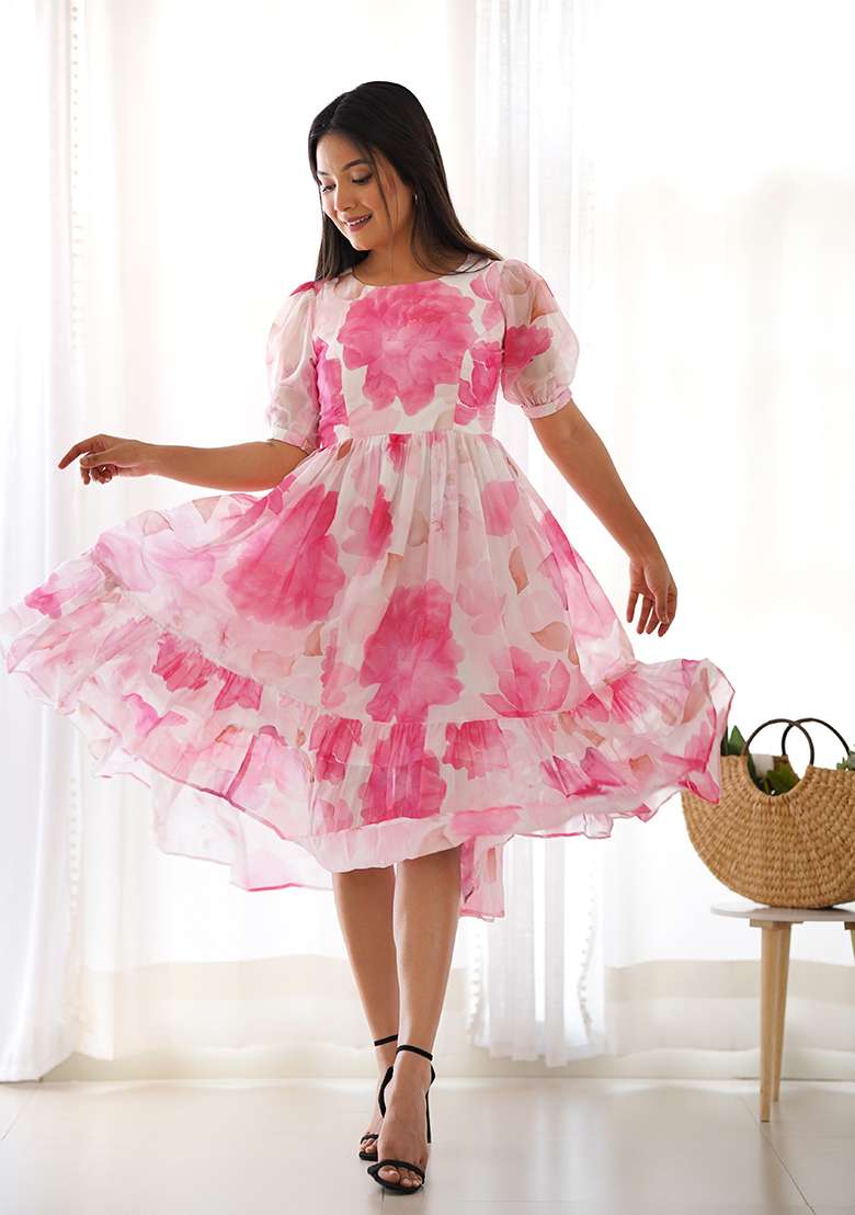 Mustard Printed Viscose Kurta Set - Indya