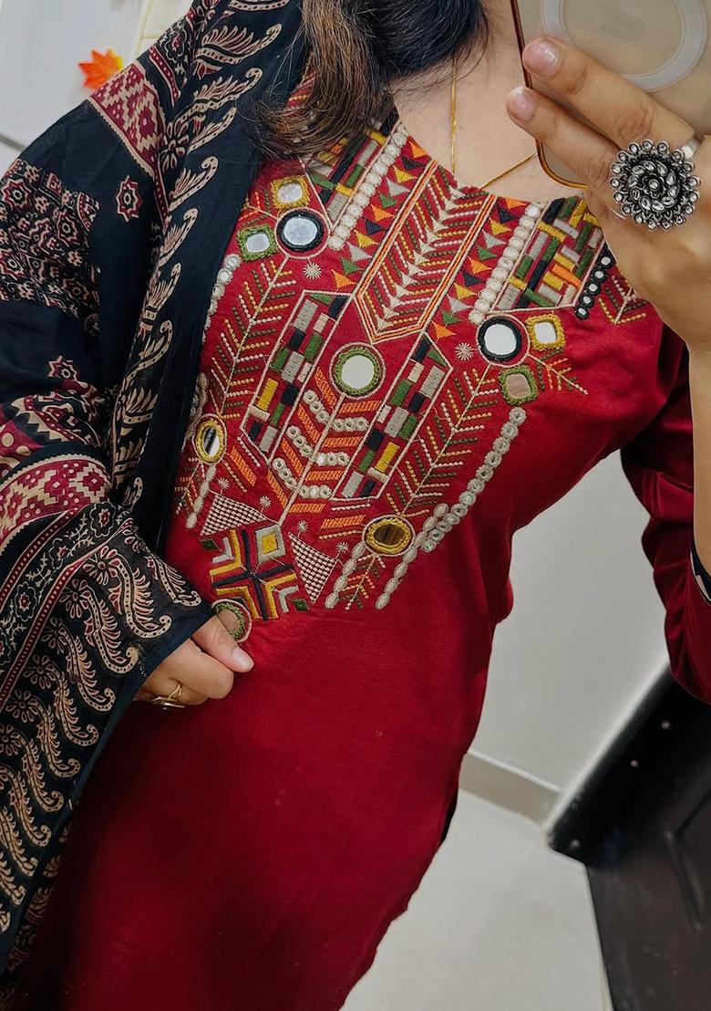 Yellow Printed Cotton Kurta Set - Indya