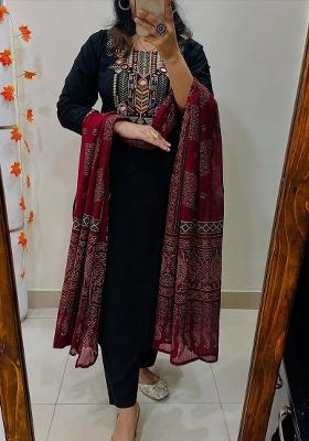 Yellow Printed Cotton Kurta Set